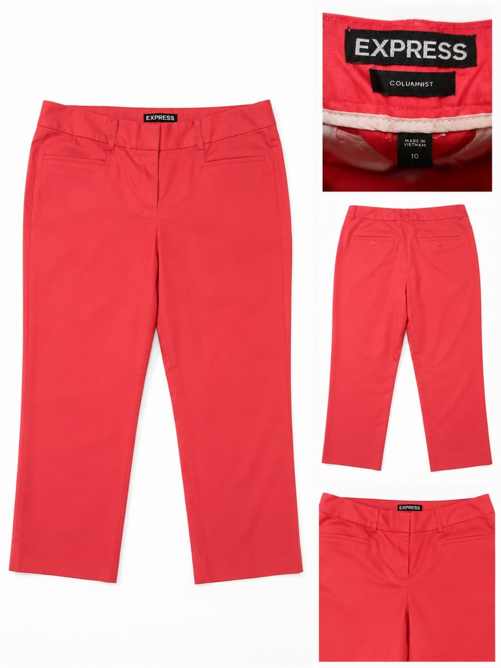 Express Columnist Coral Cropped Pants | Women’s Size 10
